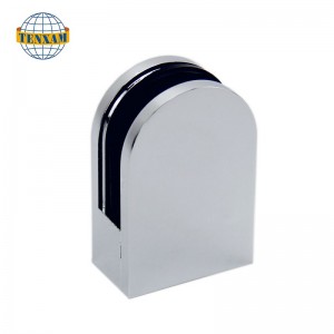 Kuuma myynti ruostumattomasta teräksestä kylpyhuoneen lasilasi -lasi -aitalaitteiden tarvikkeet lasikaitepuristin